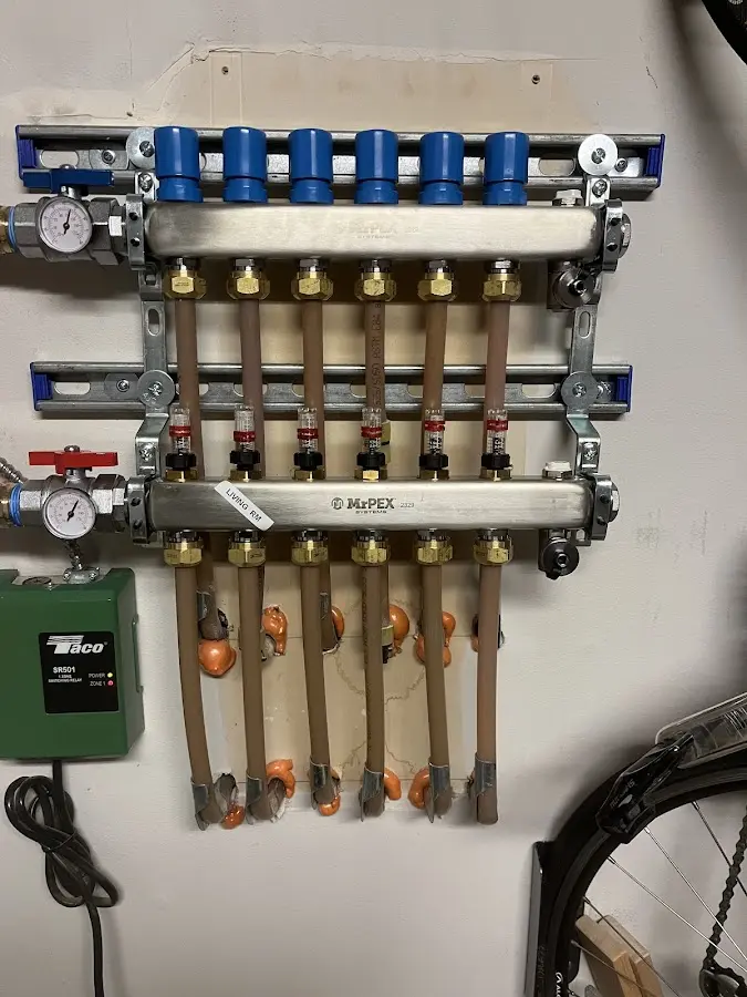 Plumber performing Leak Detection at a residential property in Benner